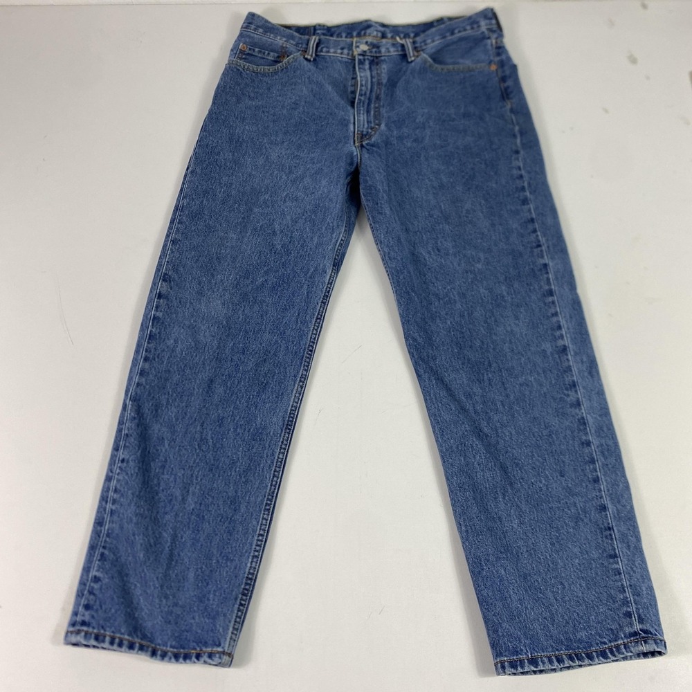 Levis 550 Jeans Mens 38x32 Blue Medium Wash Relaxed Fit Straight Denim‎ Pants